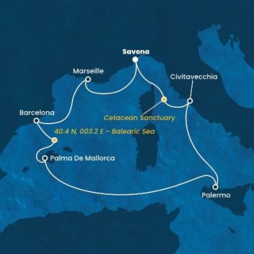 Přes Řím až na Mallorcu na Costa Toscana, plavba s českým průvodcem