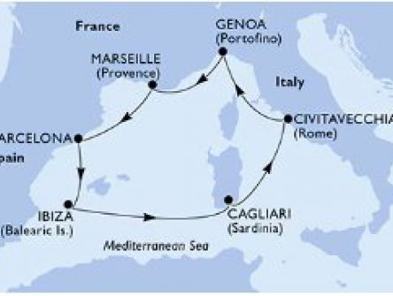 Předprázdninový okruh Středomořím na lodi MSC Orchestra, plavba s českým průvodcem